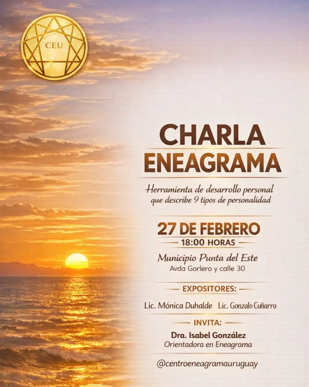 Cursos introductorios al eneagrama El eneagrama, cursos introductorios y modalidades